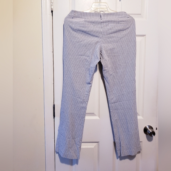 Express Editor barely boot low rise Sz-10R Blue stripe blue striped - Picture 13 of 13